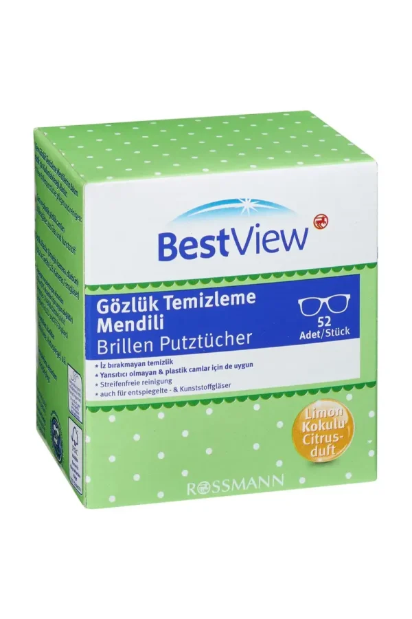 Best View Gözlük Temizleme Mendili 52’li