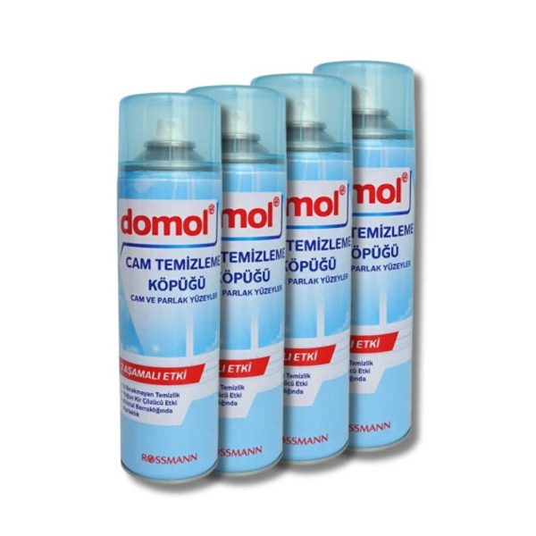 Domol Cam Ve Parlak Yüzeyler İçin Cam Temizleme Köpüğü 500 ml (4 Adet)