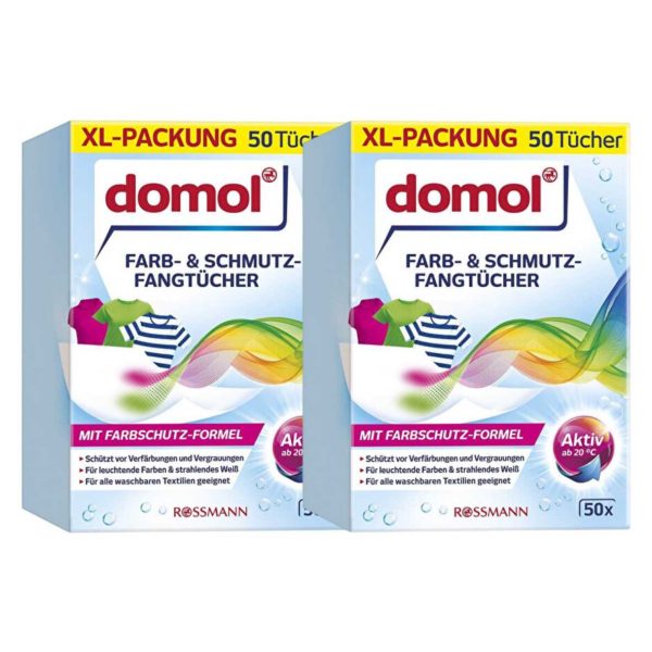 Domol Renk Ayırıcı Mendil Çamaşır Makinesi Için 50 li 2 Adet