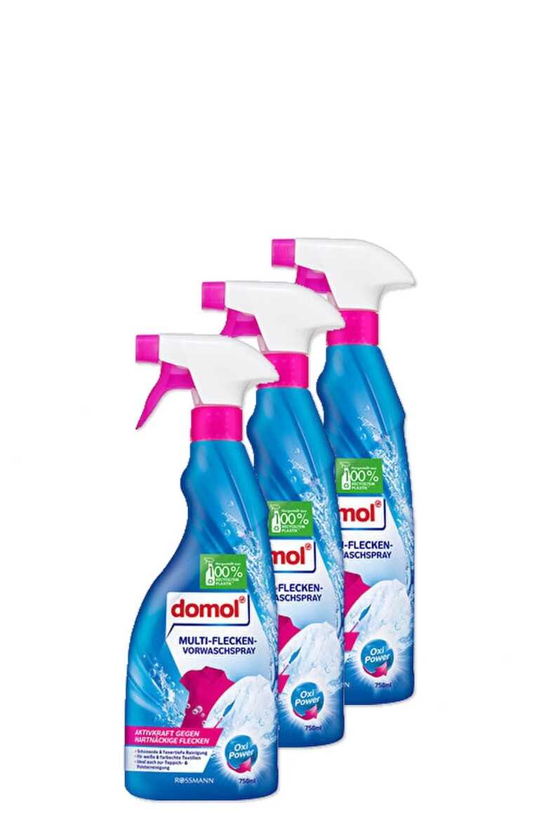 DomolLeke Çıkarıcı Sprey Yıkama Öncesi Oxi Güç 750 ml x 3 Adet